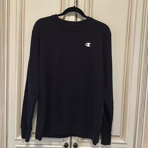 Men's Medium Champion Powerblend Crewneck in Black